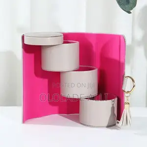 3 Layers Jewelry Flannel Storage Box Accessories