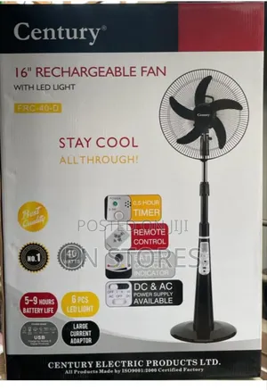 Century 16 Inches Rechargable Standing Fan