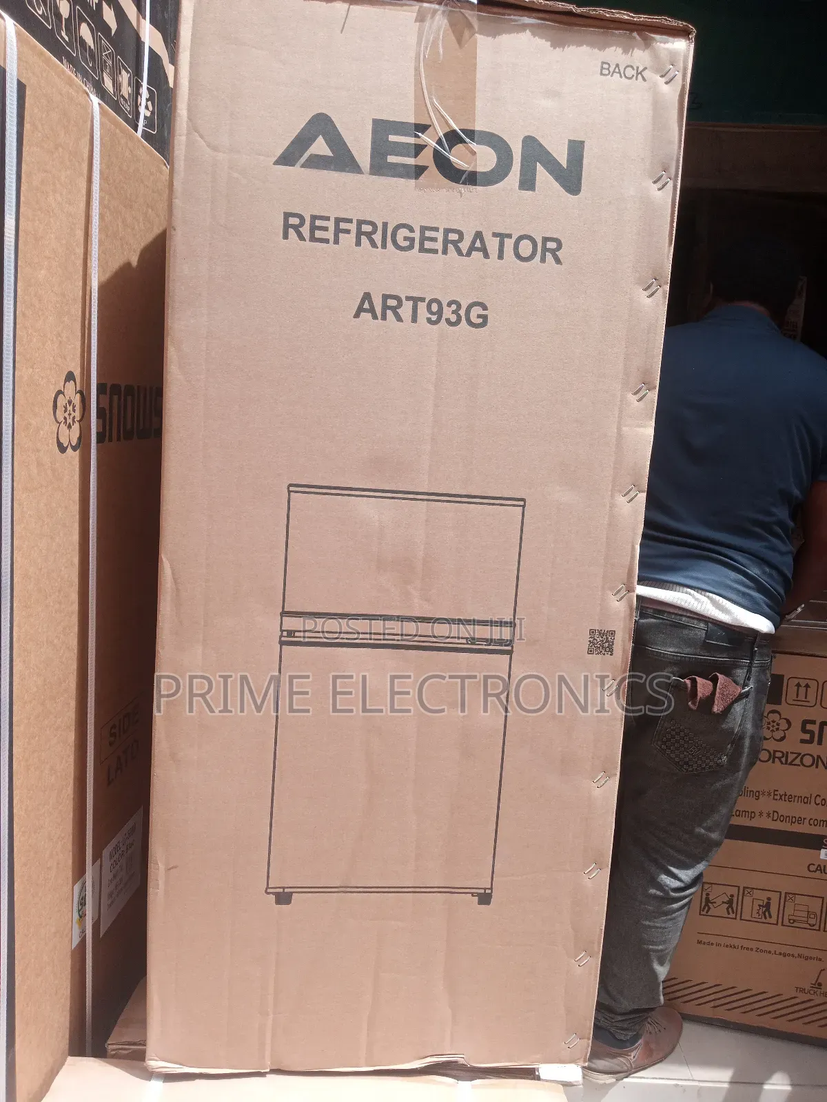 Aeon Double Door Fridge 205 Liters