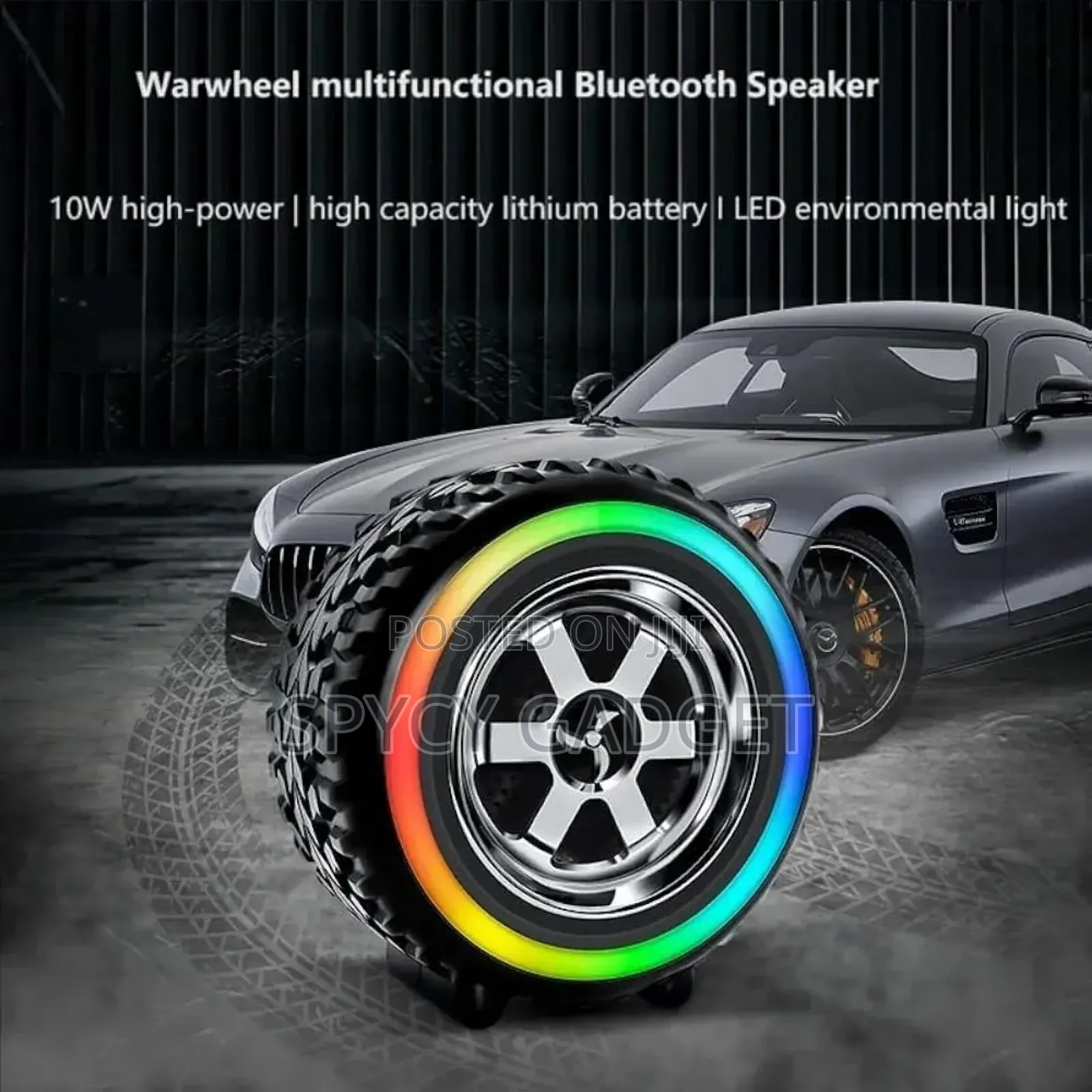 RGB Tyre Design Wireless Bluetooth Speaker