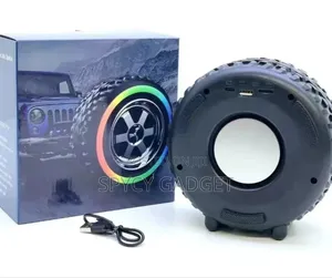 Mini RGB Led Wireless Bluetooth Speaker With Tyre Design