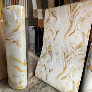 Gold Strip Marble Sticker Sheet for Interior Decoration
