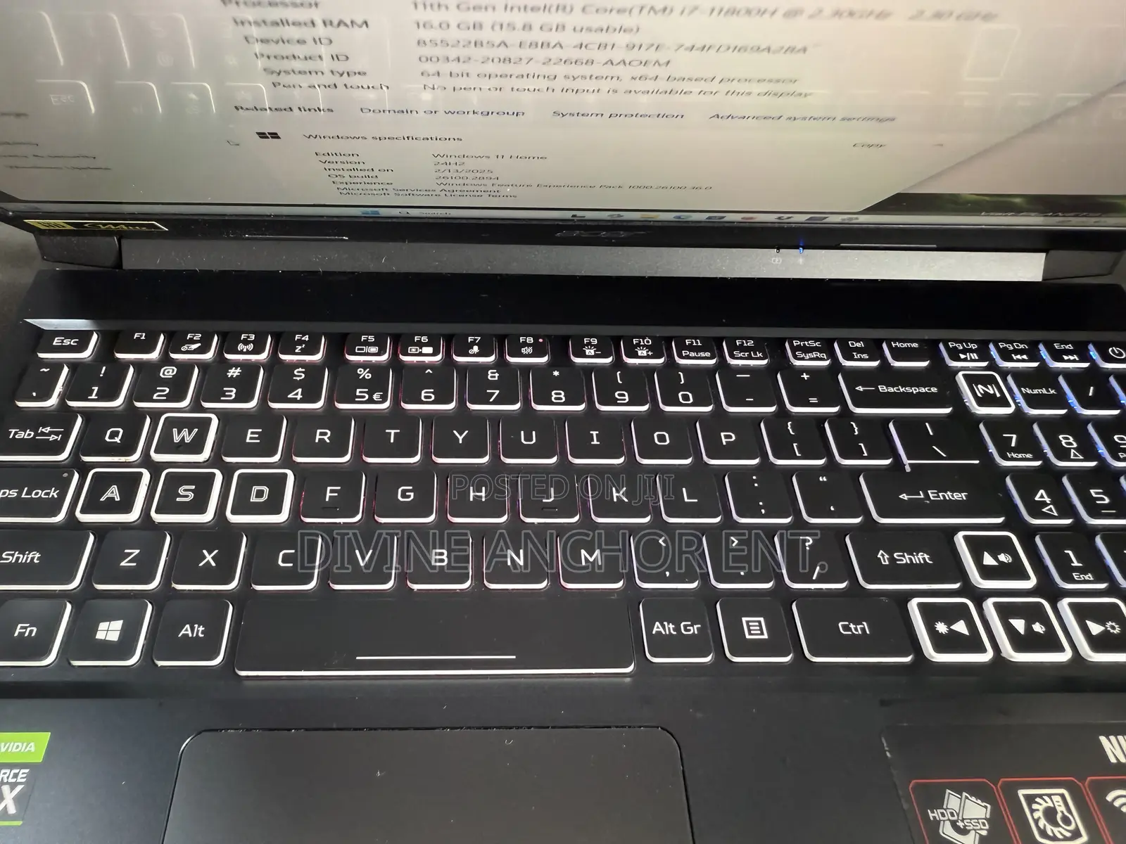 Laptop Acer Nitro 5 16GB Intel Core i7 SSD 512GB