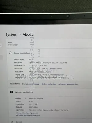 Laptop Dell G16 7630 32GB Intel Core i9 SSD 1T