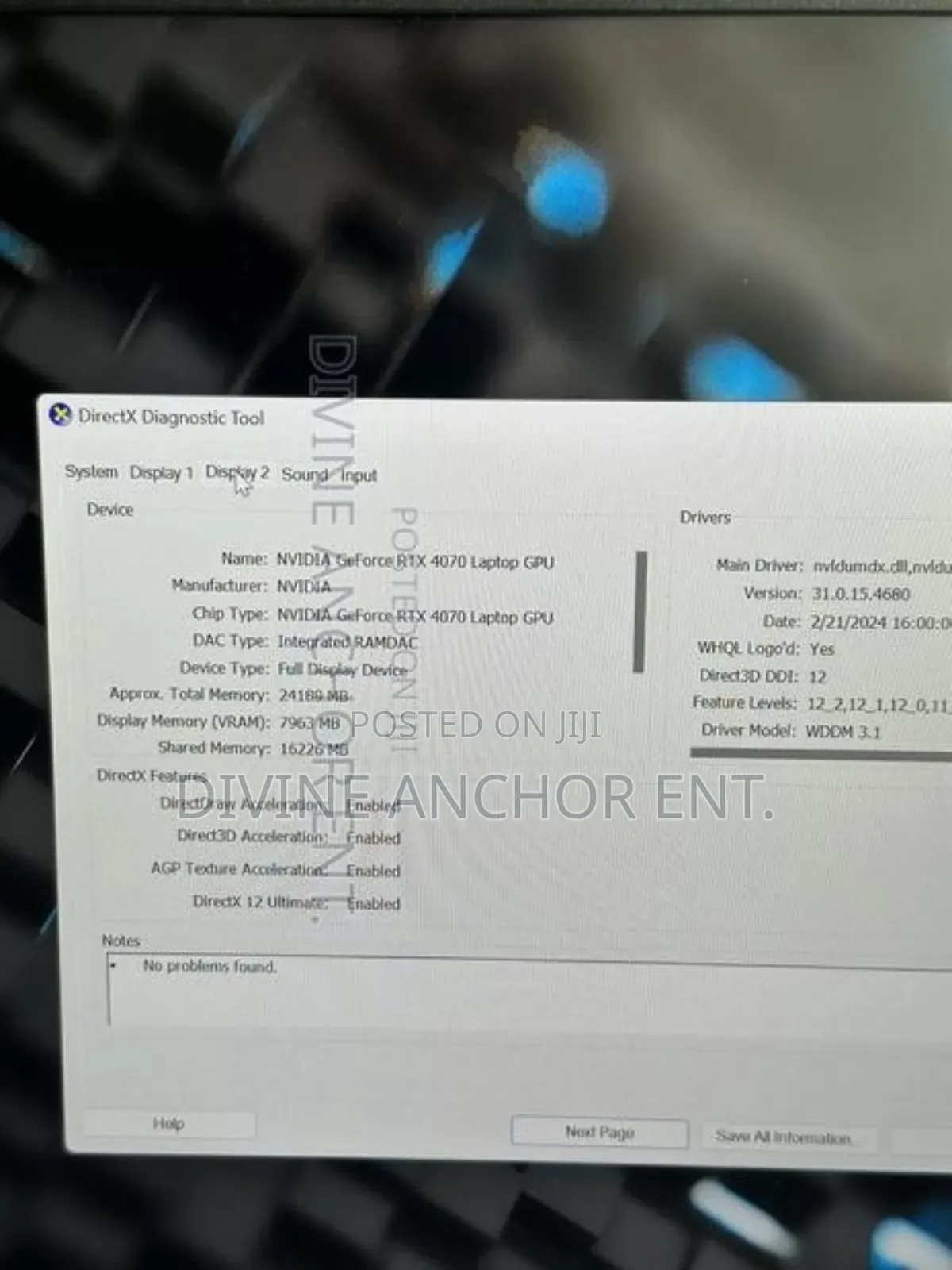 Laptop Dell G16 7630 32GB Intel Core i9 SSD 1T