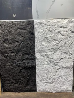 Pu Stone Skin Panels | Wall Cladding | Black Color Panel