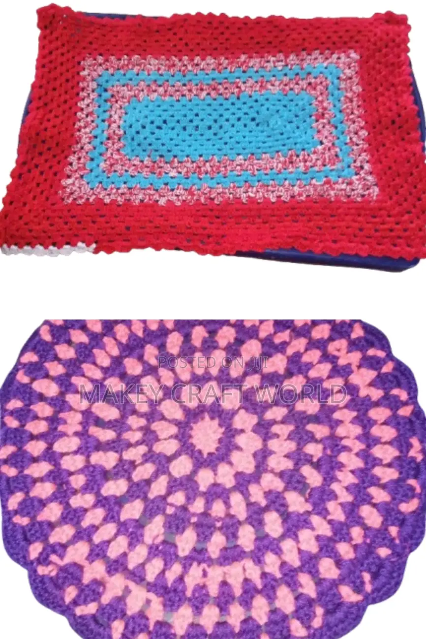 Pompom Rug and Placement Mat
