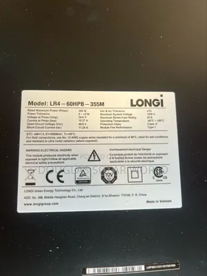 355w Longi Solar Panels