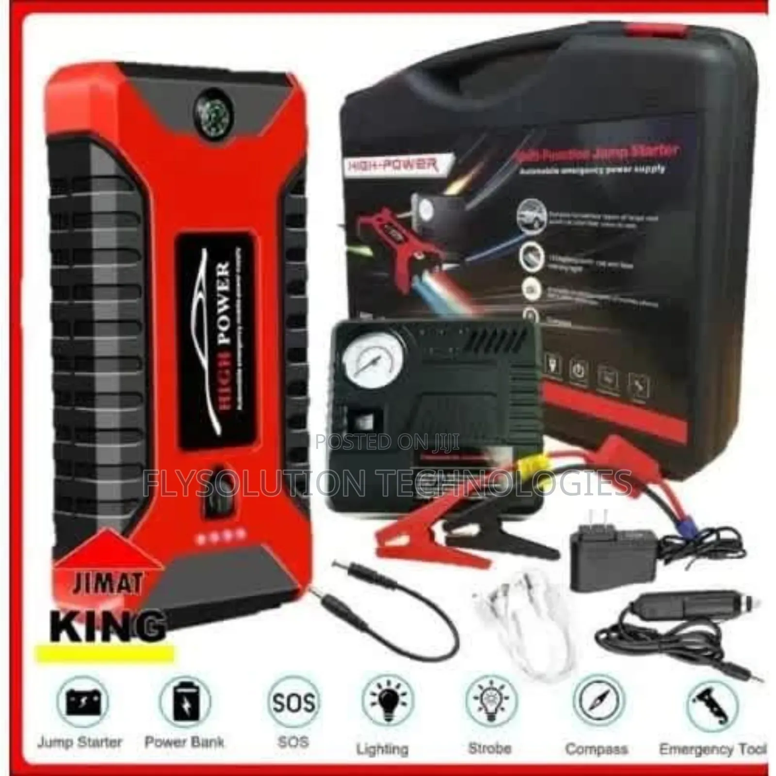 High-Power Multi-Function Jump Starter 99,800mah