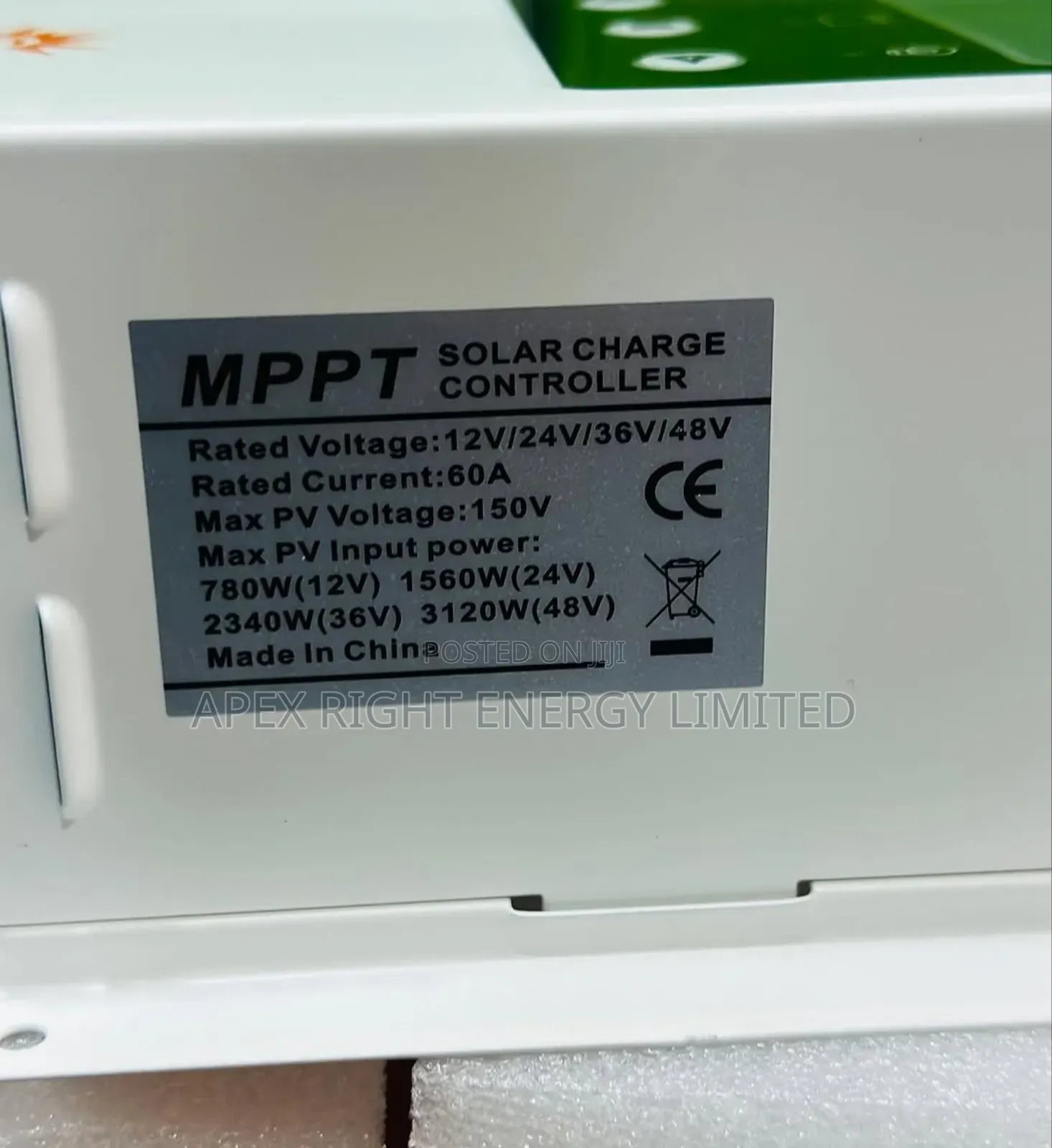 60ah Sun Field Mppt Charge Controller 12v,24,36,48v