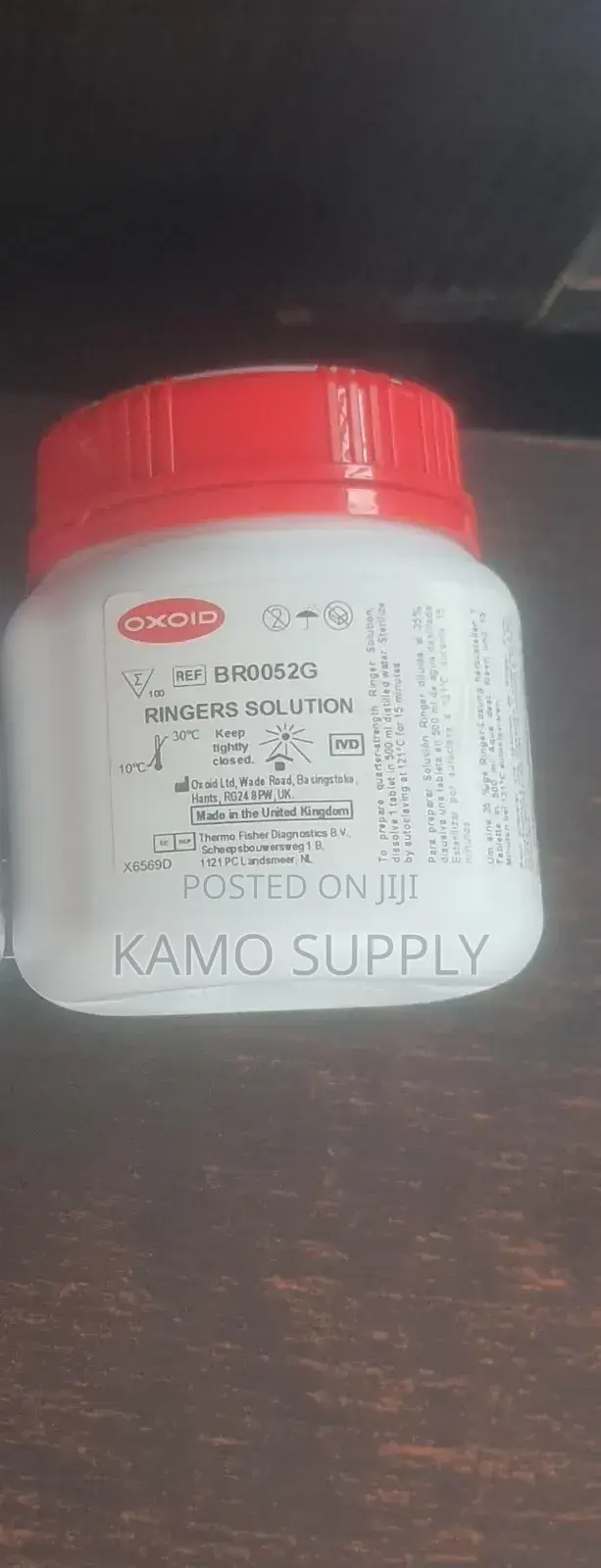 Oxoid Ringers Solution Tablets Br0052g 100tablets