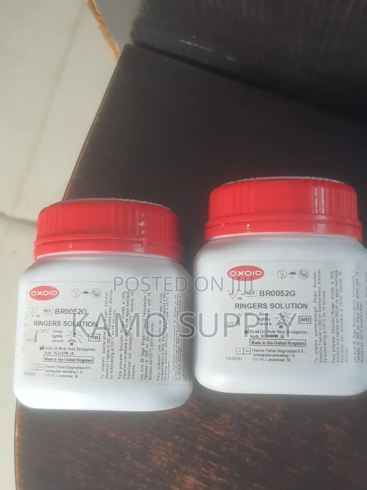 Oxoid Ringers Solution Tablets Br0052g 100tablets