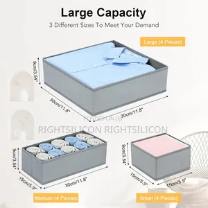 Usa Dimj 12 Pack Drawer Organisers Foldable Storage Box
