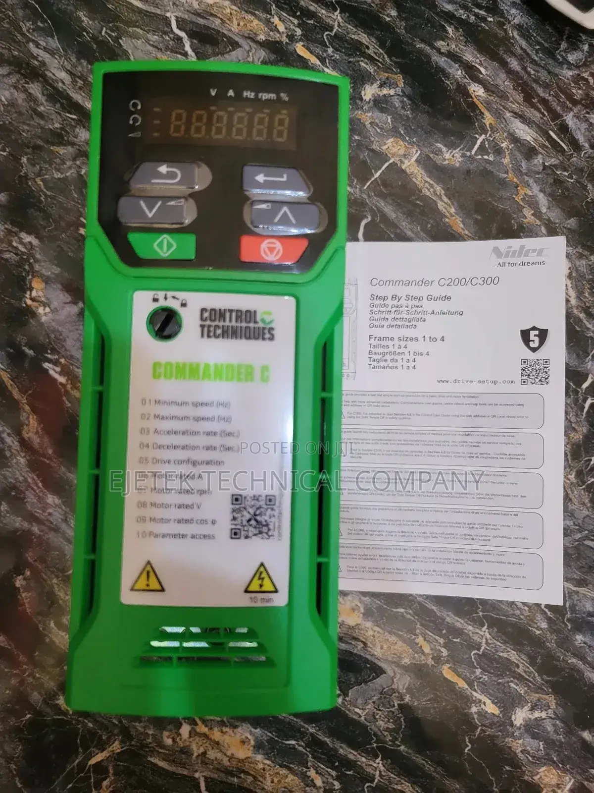 Vfd Commander Commander 1.5kw/2hp 220v Input Inverter Drive VFD for sale - Ejetek ...