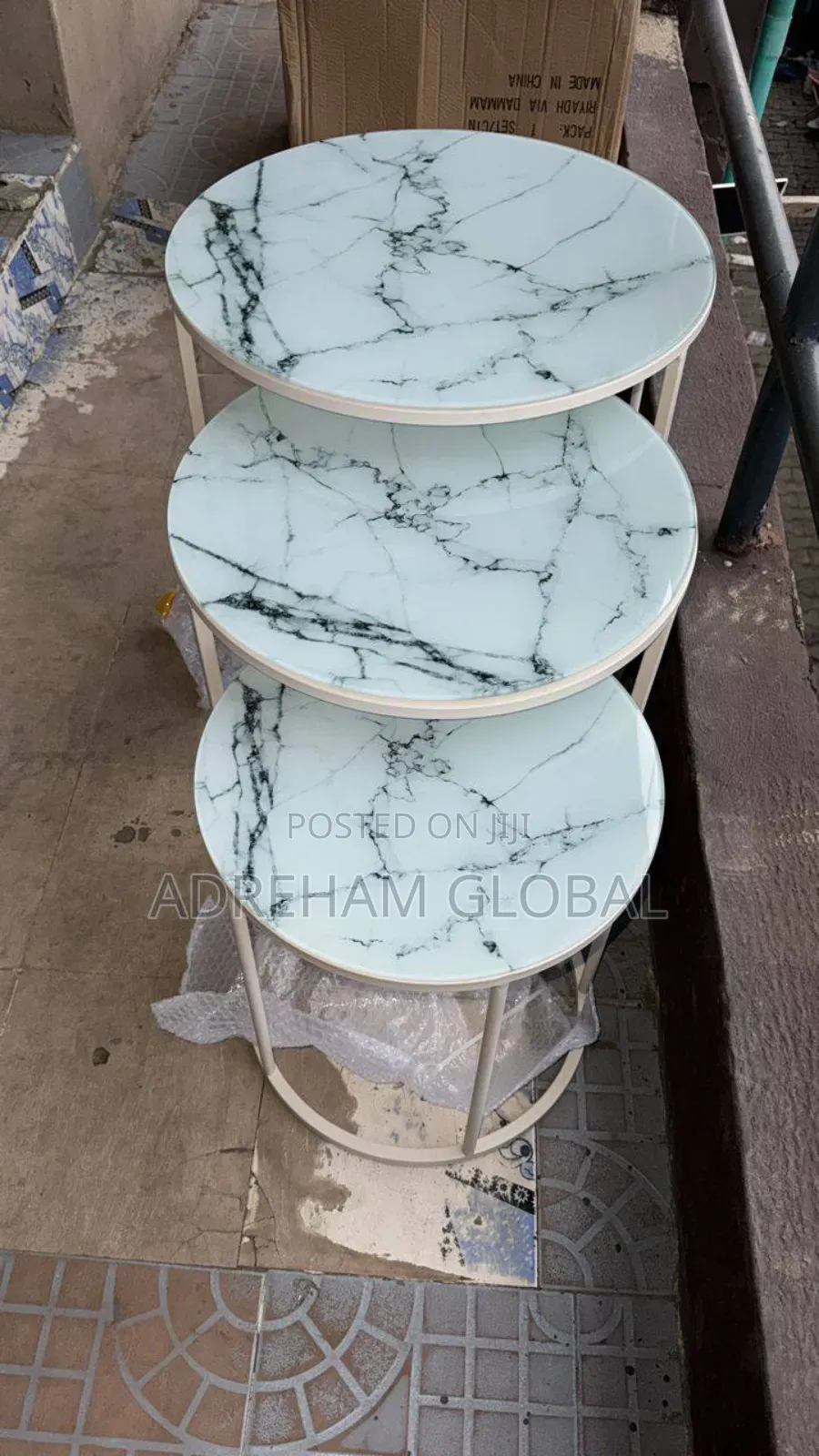 3 in 1 Marble Center Table