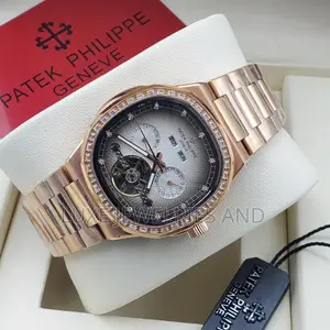 Patek Philippe Automatic Stone Chain Watch for Men