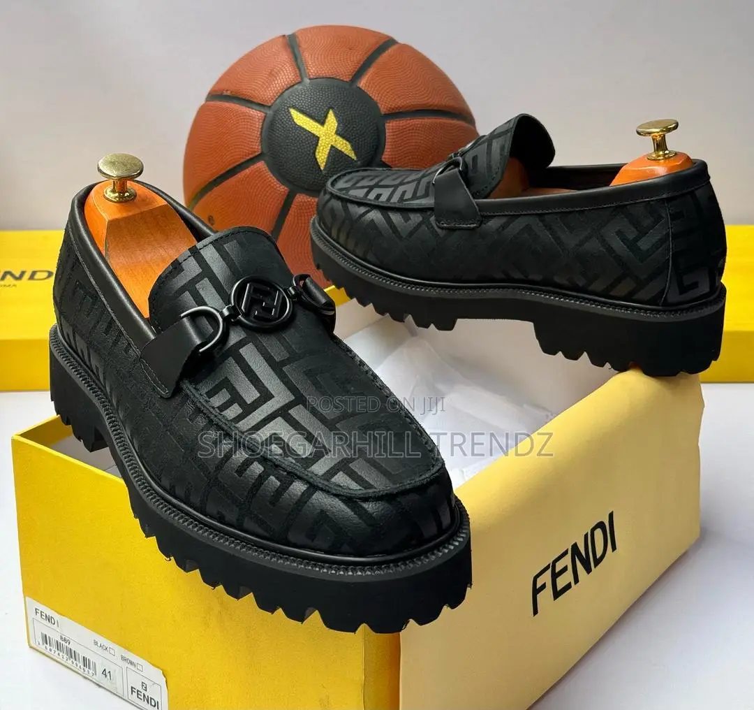 Quality Black Patterned Loafers