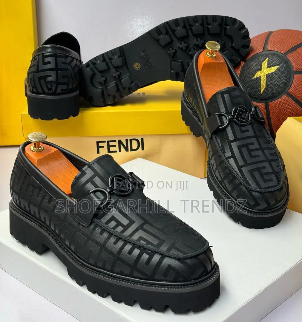 Quality Black Patterned Loafers