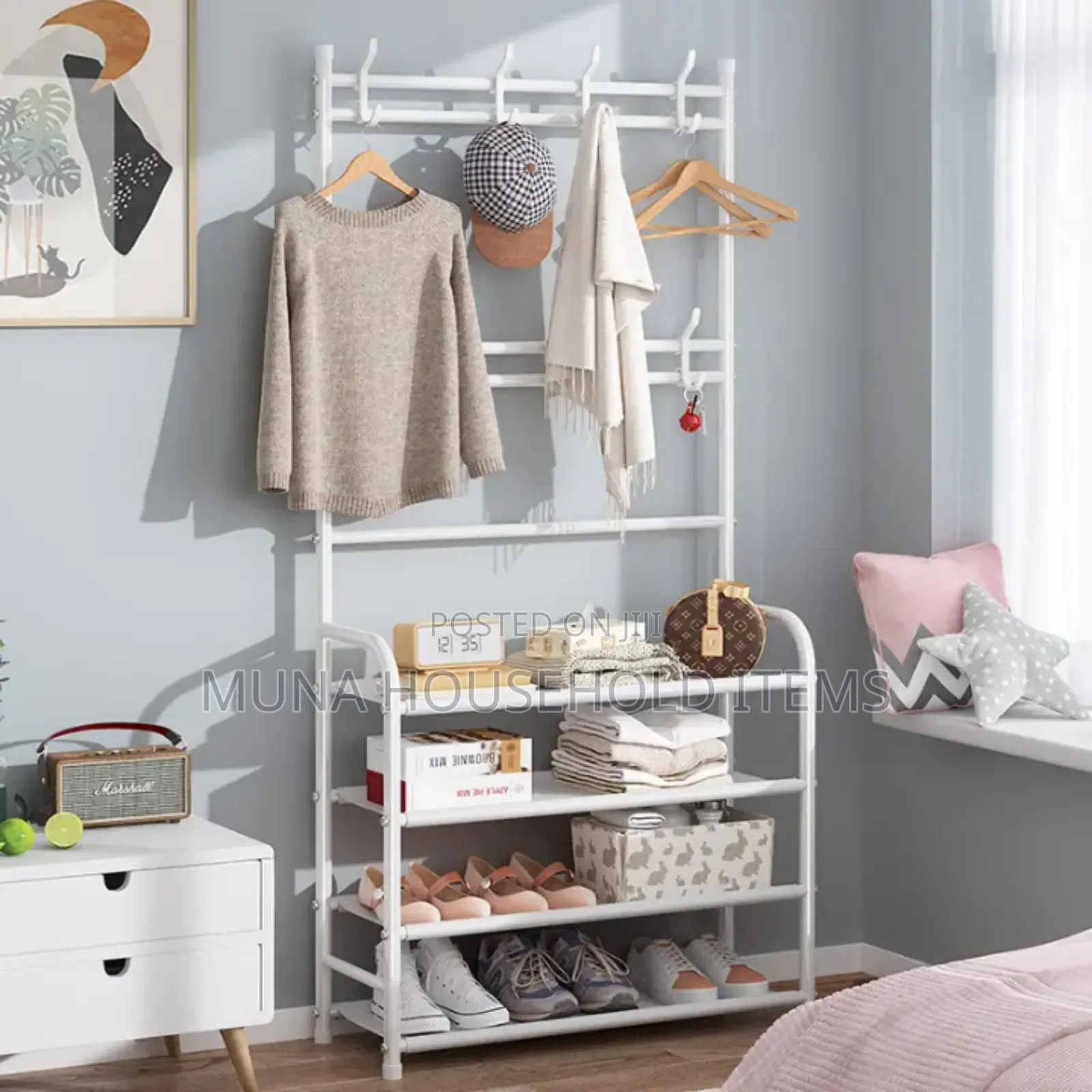 5layer Shoe Rack With Hanger