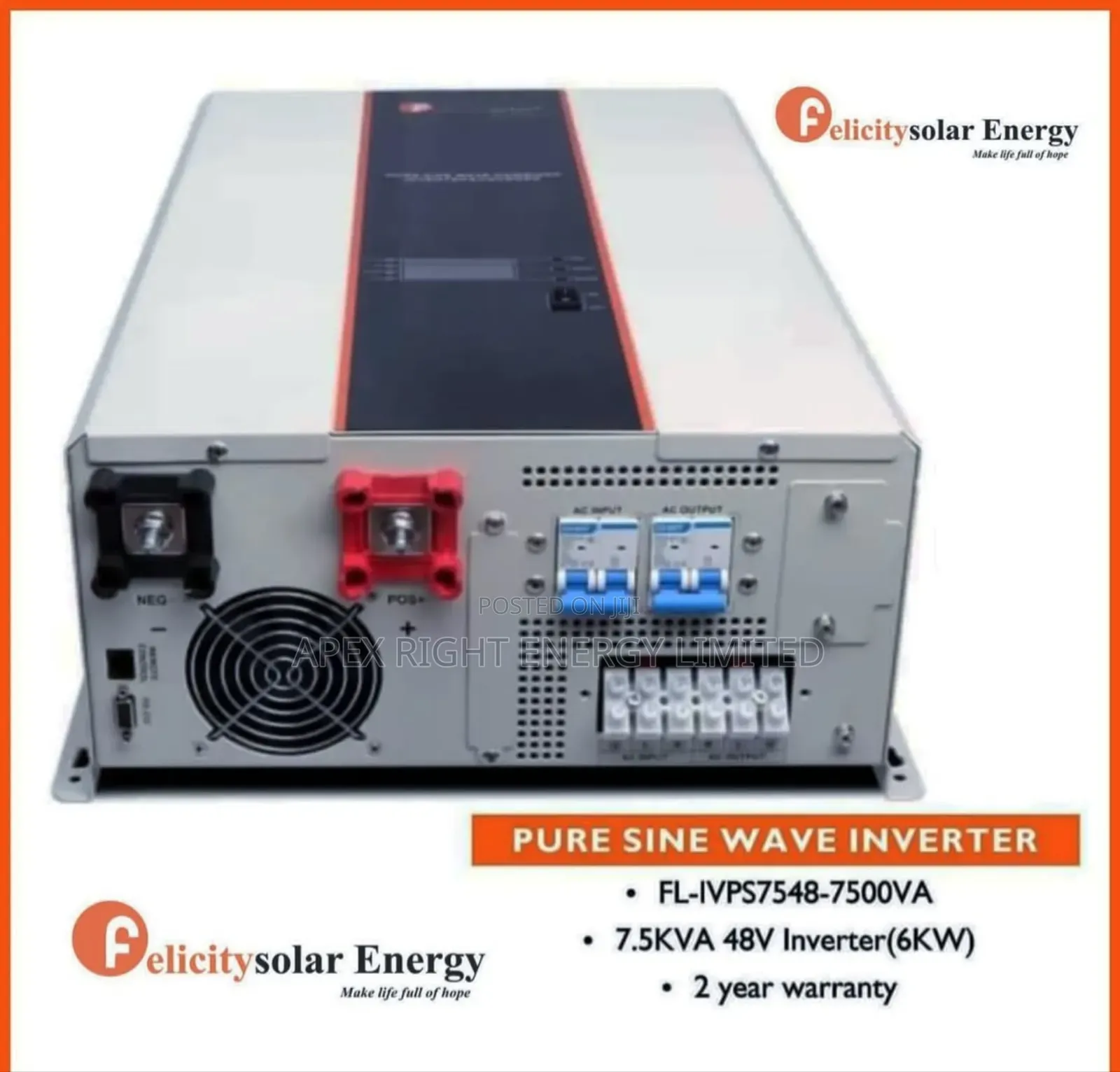 7.5kva Felicity Inverter Ivps