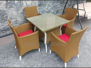 4 Seaters Rattan Set of Chairs 