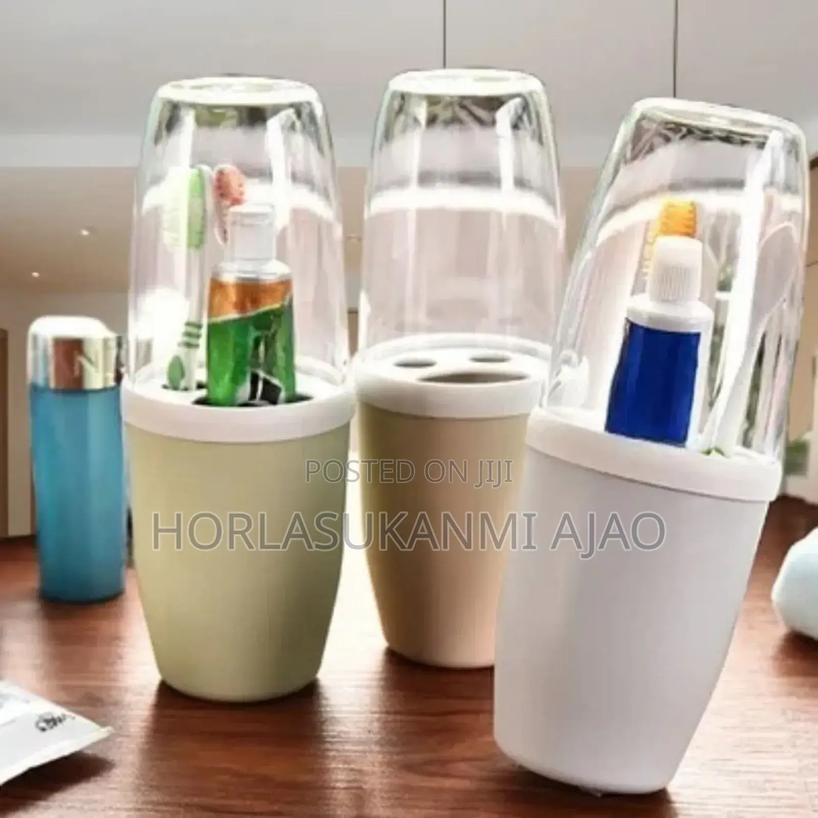 Portable Toothbrush Toothpaste Storage Box With Gargle Cup