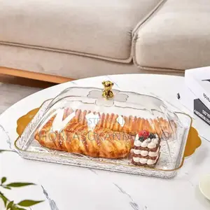 Transparent Luxury Plastic Rectangle Food Cover 
Big 