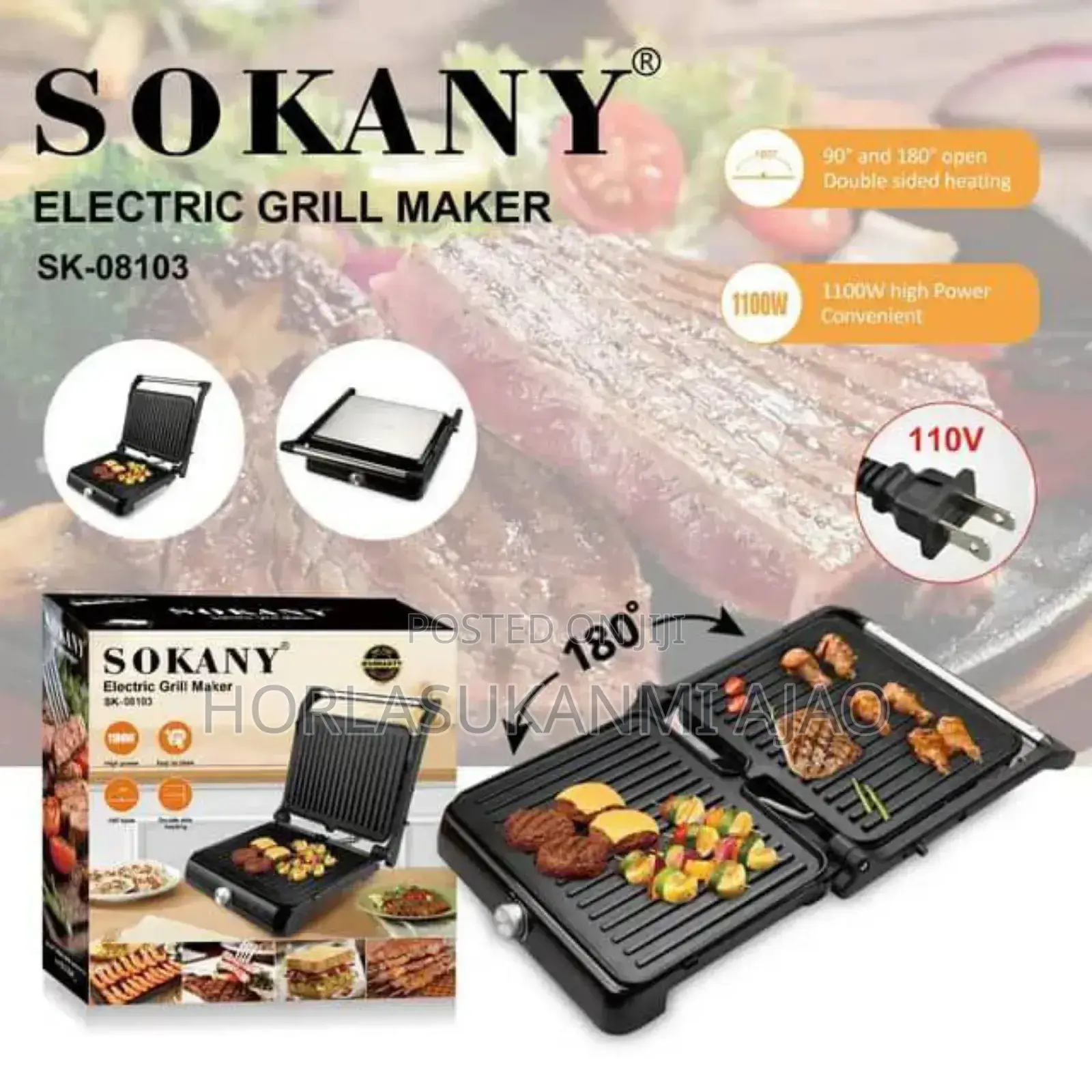 Sokany Electric Grill Maker 
