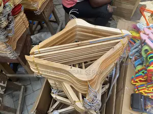 Quality Wooden Bamboo Cloth Hangers. 10pcs