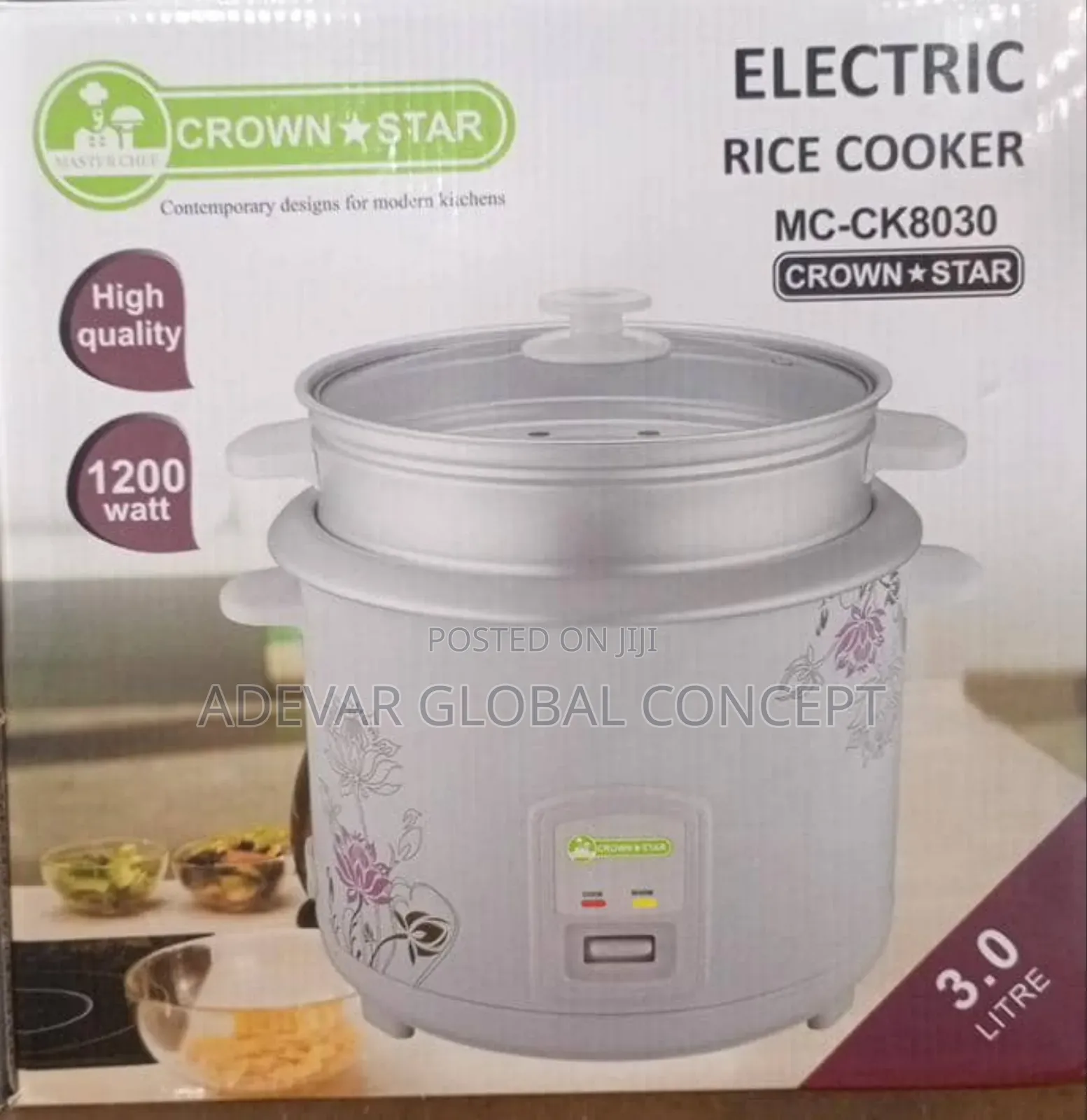 Master Chef Electric Rice Cooker - 3liters