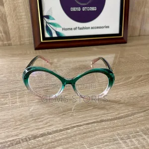 Trendy Round Cat-Eye Frame Blue Light Blocking Glasses