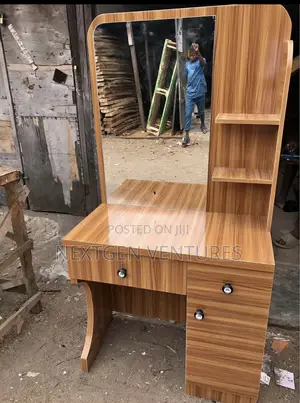 Shelve With Mirror Stand