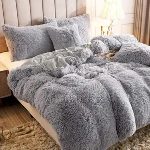 Shaggy Beddings (1shaggy Duvet+Pillowcases+1plain Bedsheet)