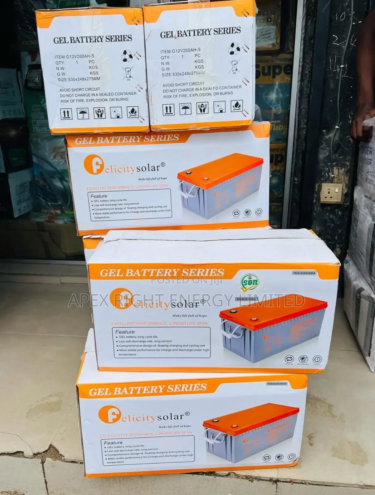 200ah Felicity Dry Cell Battery