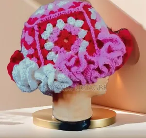 Photo - Granny Square Ruffle Hat