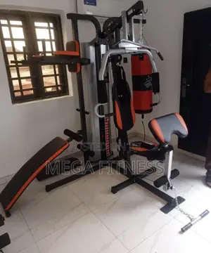 3-station Gym With Punching Bag