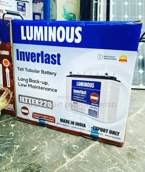 220ah Luminous Inverlast Tall Tubular Battery Made In India