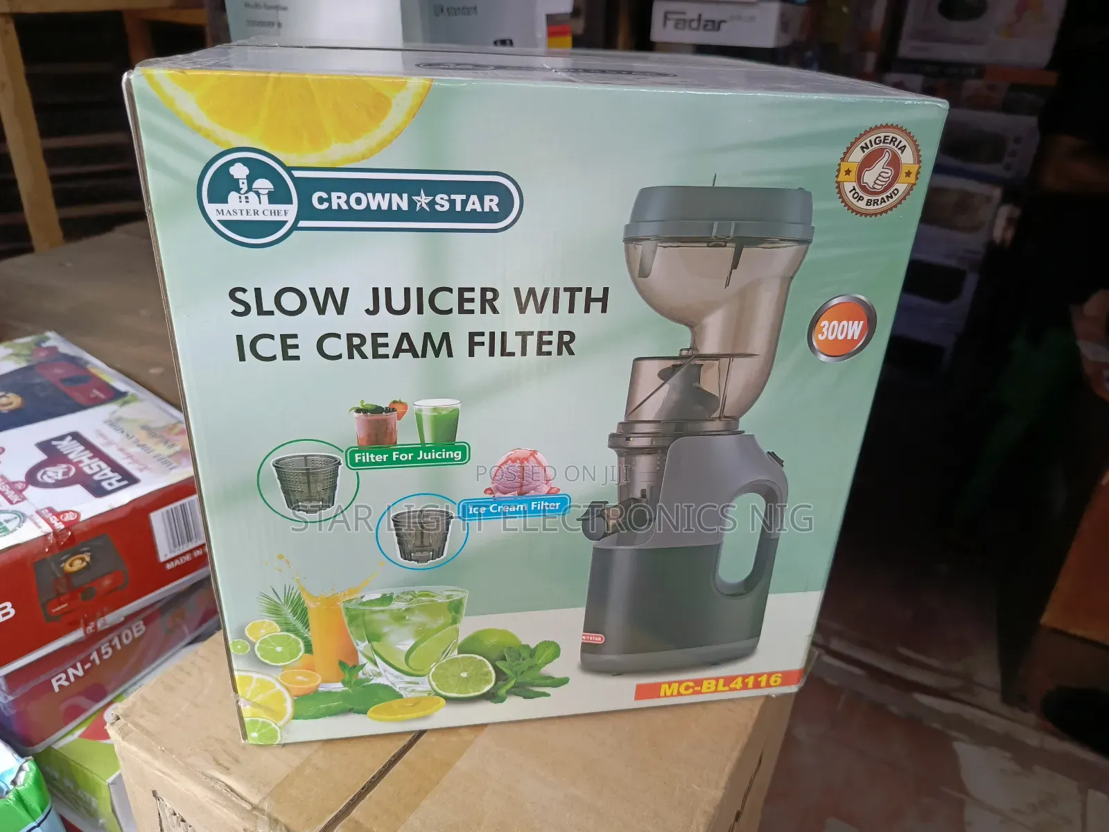 Slow Juicer With Ice Cream Filter
