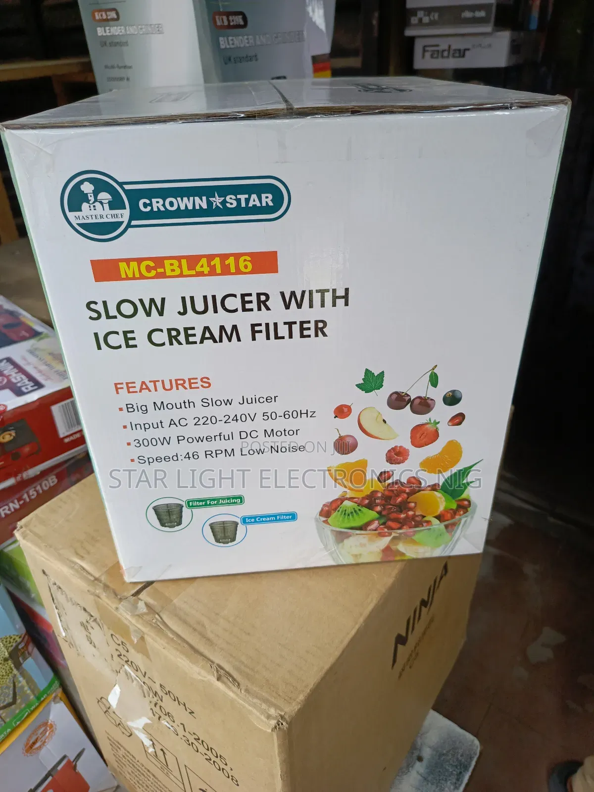 Slow Juicer With Ice Cream Filter