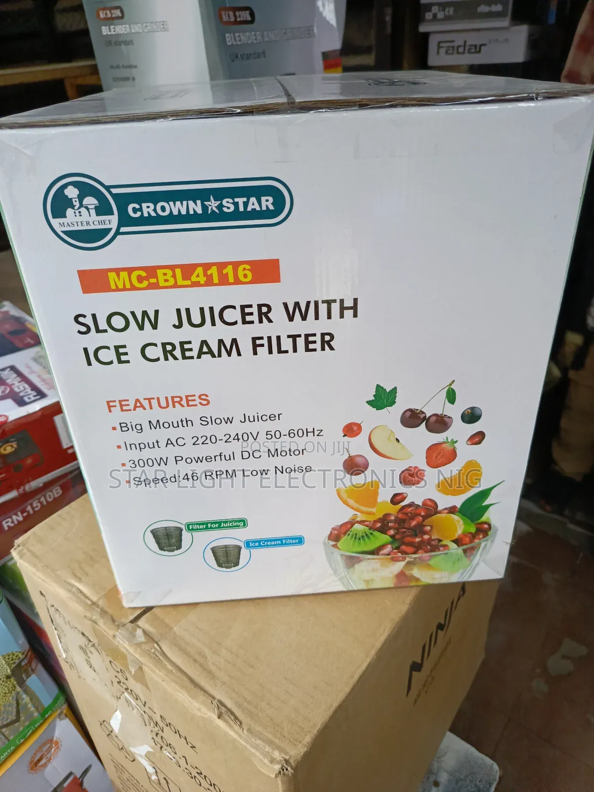 Slow Juicer With Ice Cream Filter