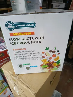 Slow Juicer With Ice Cream Filter