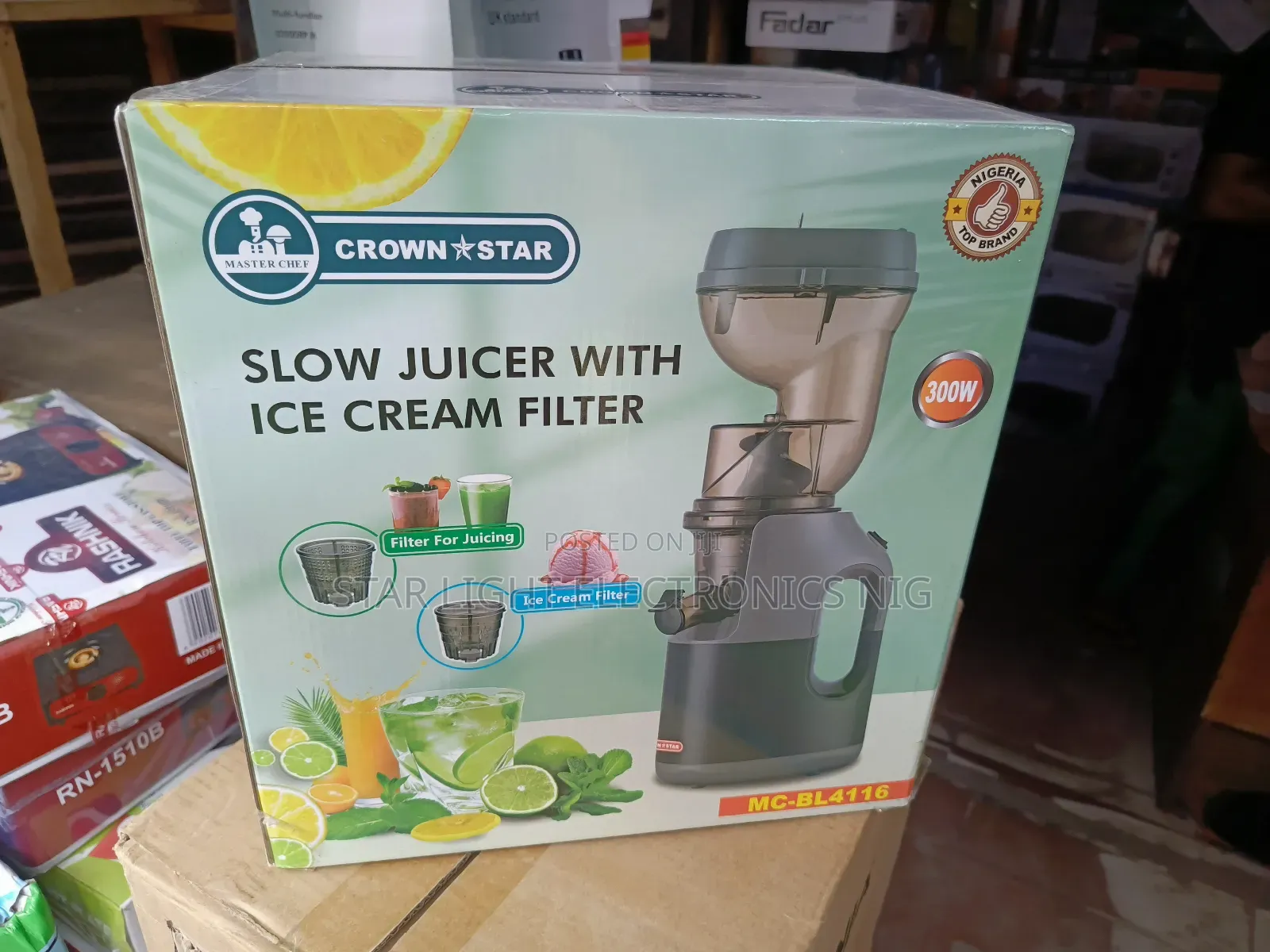 Slow Juicer With Ice Cream Filter