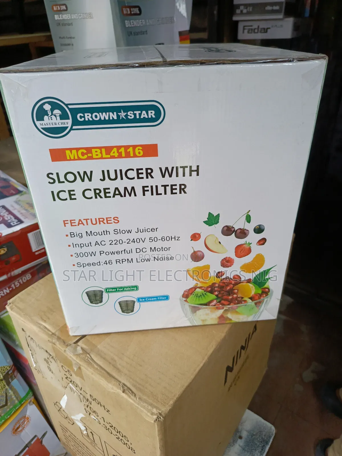 Slow Juicer With Ice Cream Filter
