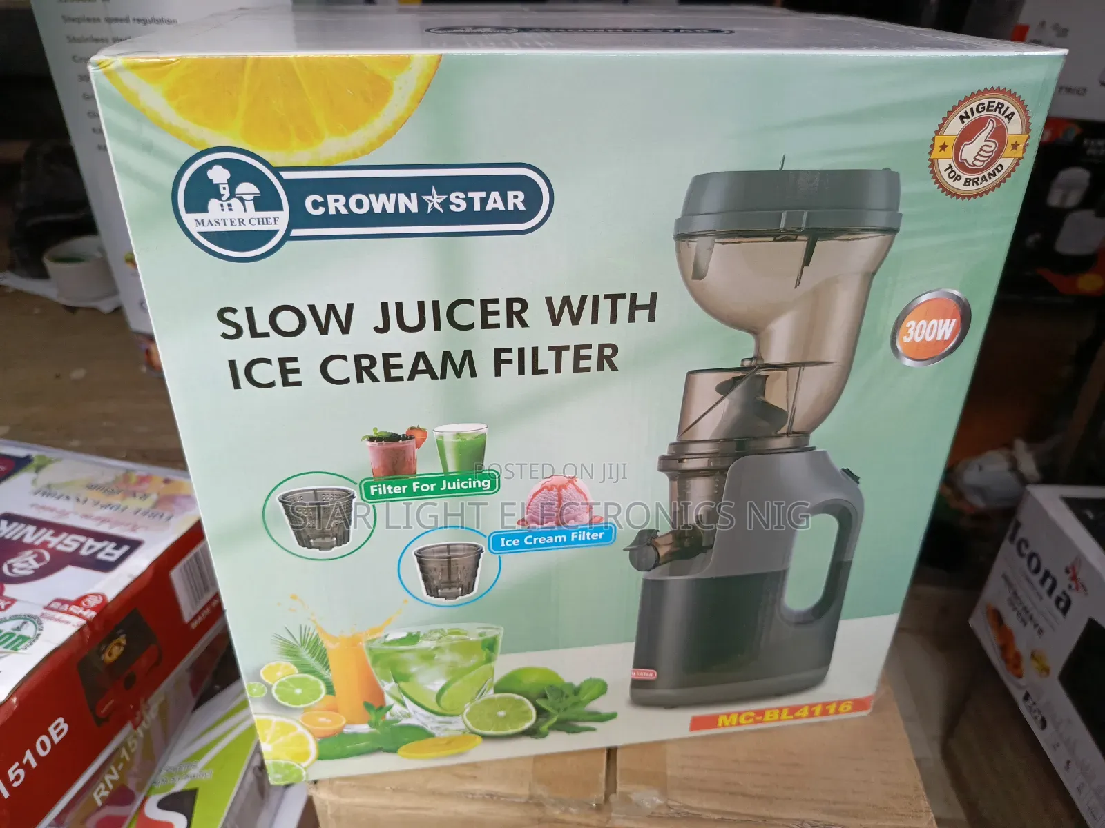 Slow Juicer With Ice Cream Filter