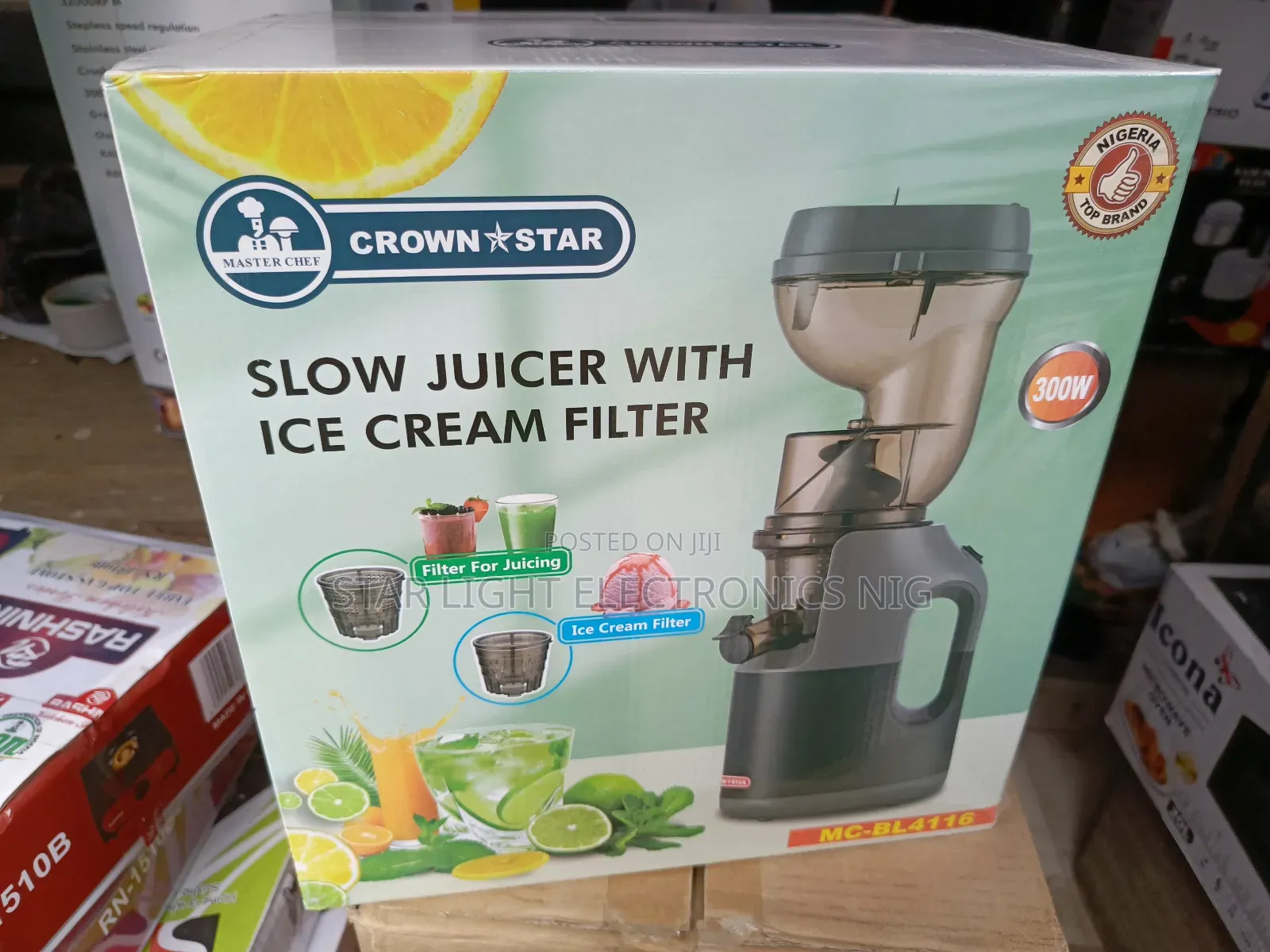 Slow Juicer With Ice Cream Filter