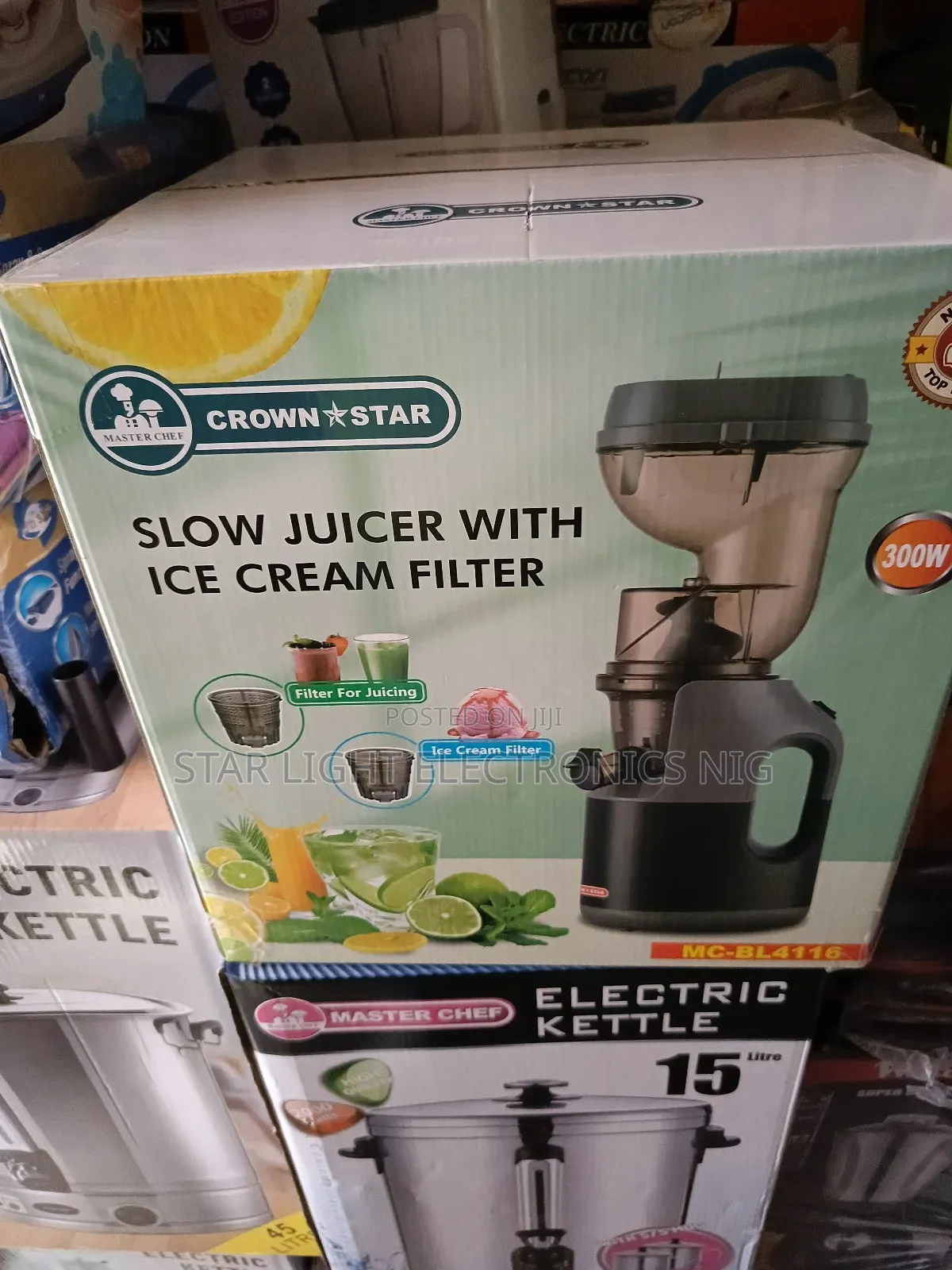 Slow Juicer With Ice Cream Filter
