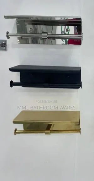 Double Tissue Holders With Shelf