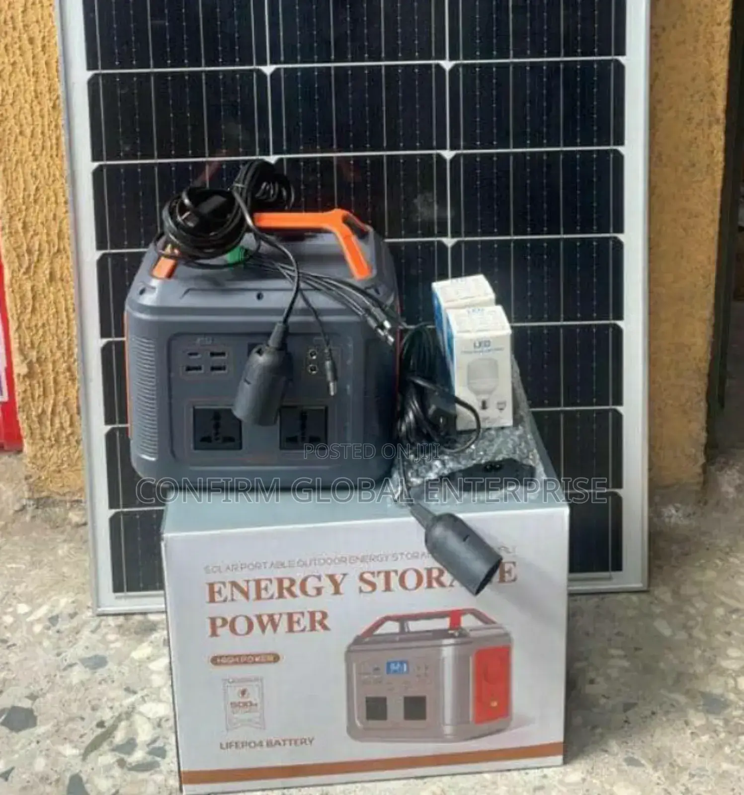 500w Powerful Solar Inverter Generator With 4 Bulbs