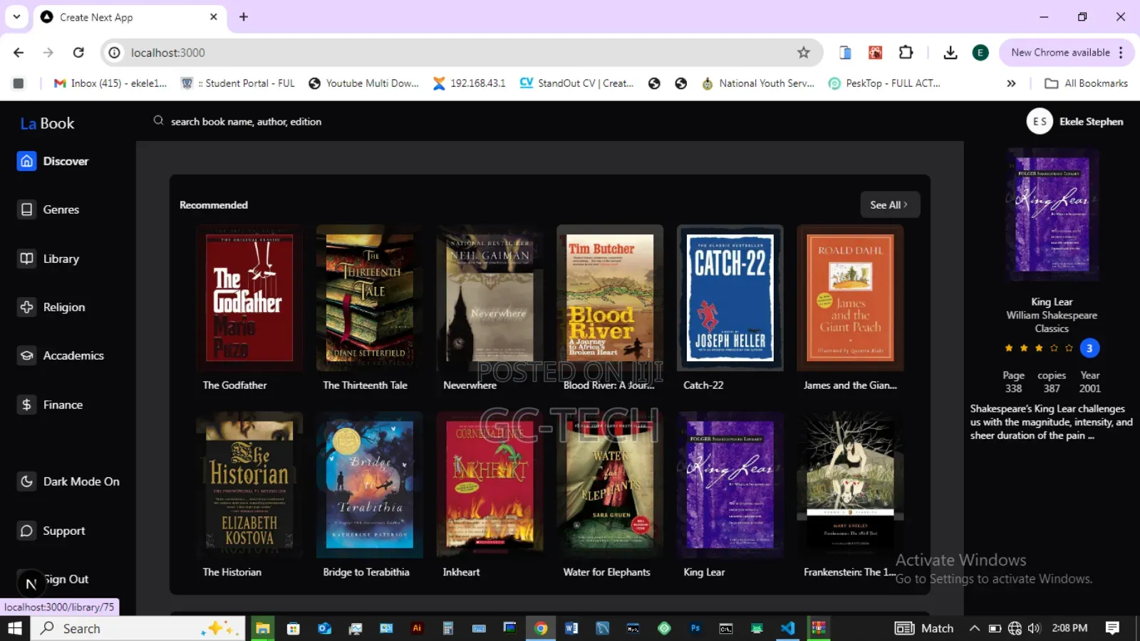 University E-Library System