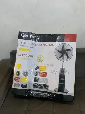 Century 18' Rechargeable Mist Fan - FRC-45-F - Powerful Cool